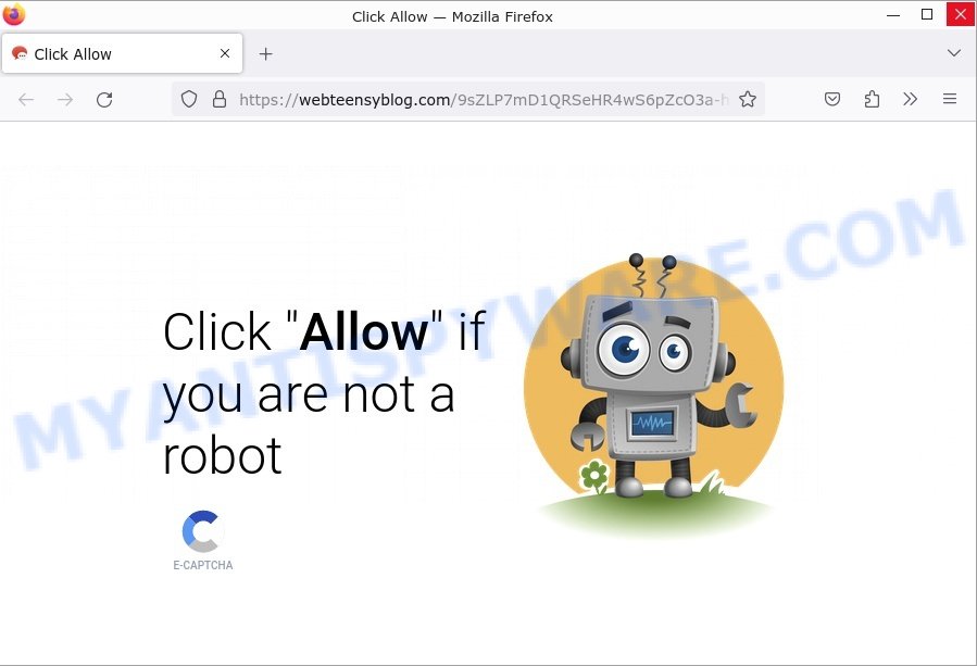 Webteensyblog.com Click Allow Scam