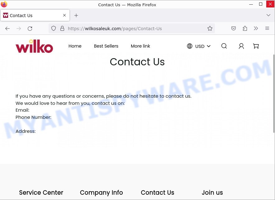 Wilkosaleuk.com Scam contacts