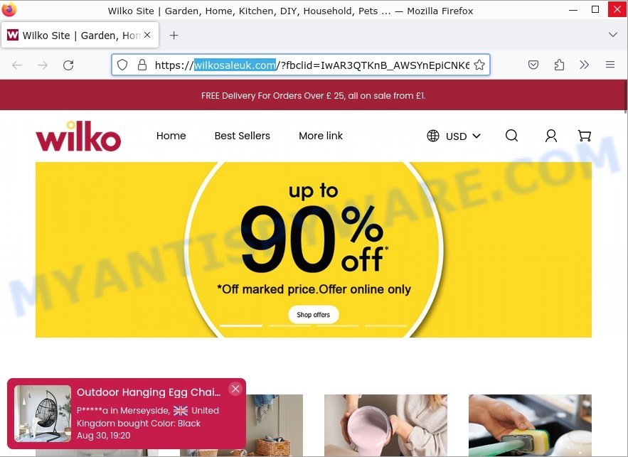 Wilkosaleuk.com Scam store