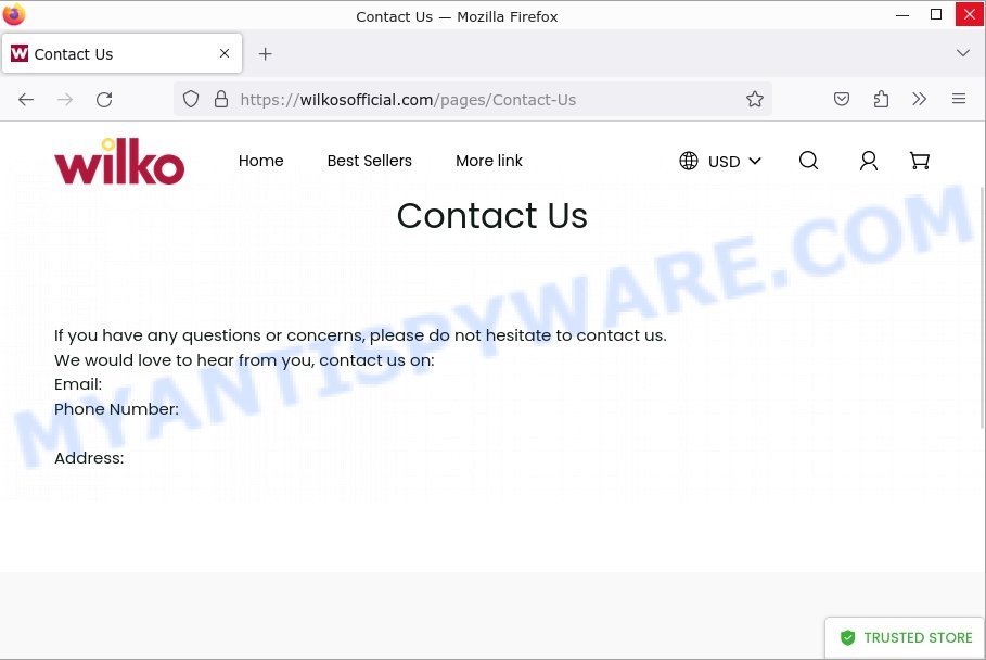 Wilkosofficial.com scam contacts