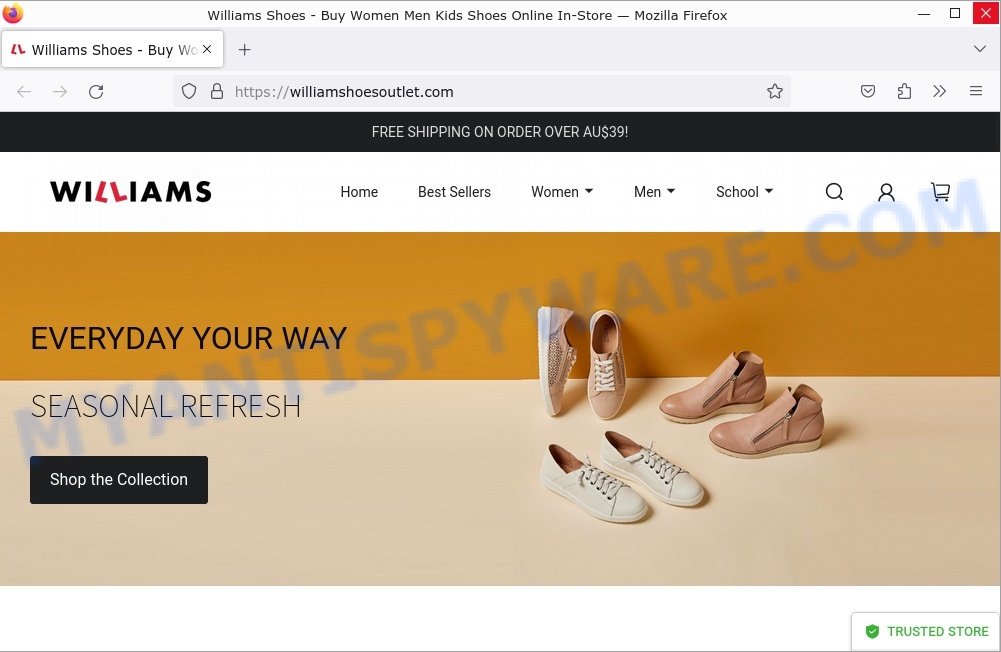 WilliamShoesOutlet.com Williams Shoes Scam store