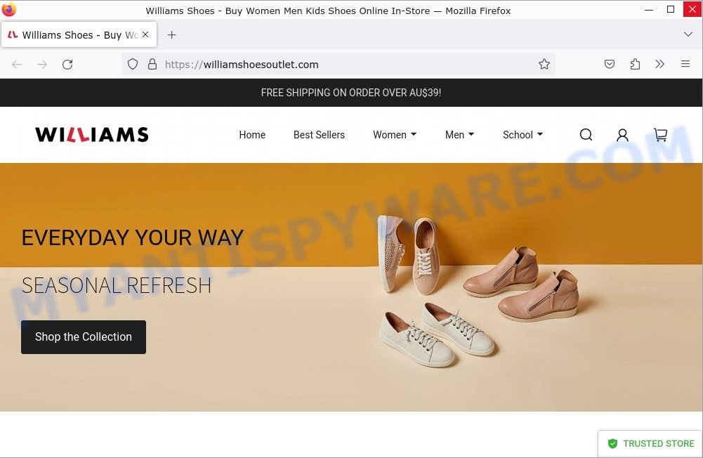 WilliamShoesOutlet.com Williams Shoes Scam store