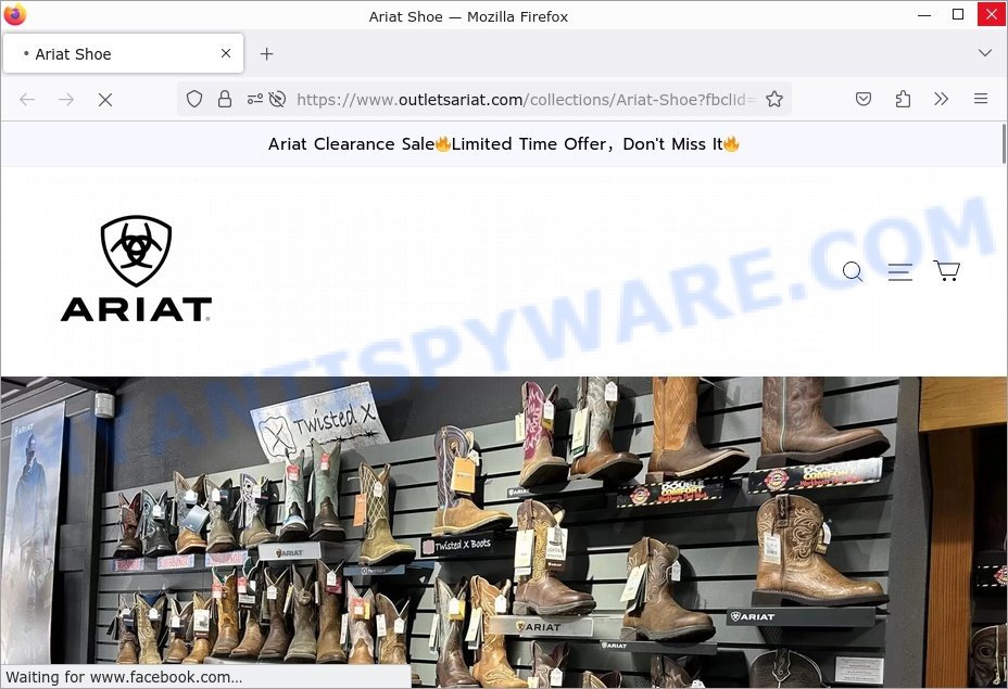 ARIAT Clearance Sale Scam stores
