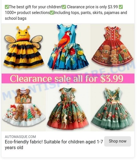 Automasque.com scam ads