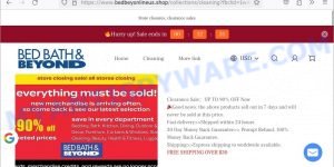 Bedbeyonlineus.shop scam store