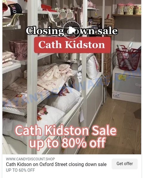 Candydiscount.shop scam store ads