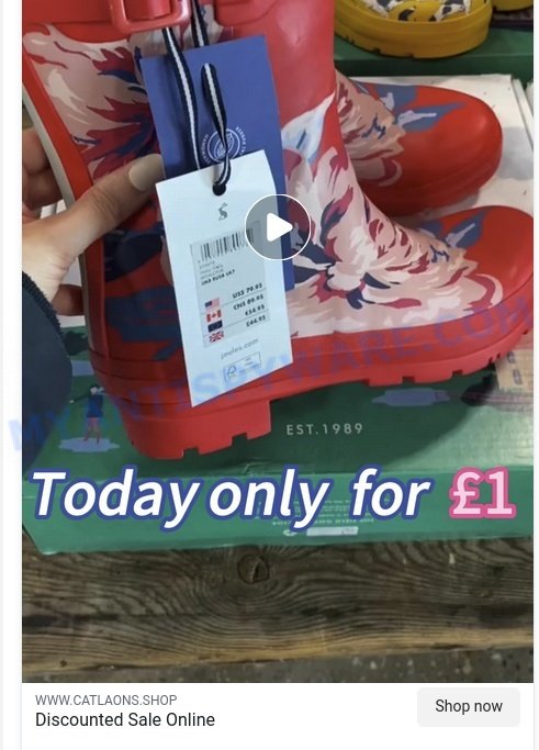 Catlaons.shop Scam store ads