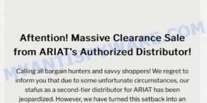 Clearancesalestore.com Scam store