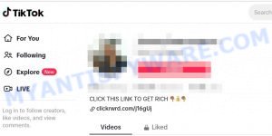 Clickrwrds.com TikTok promo
