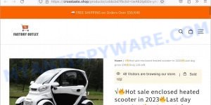 Crosstaste.shop Hot sale enclosed heated scooter Scam