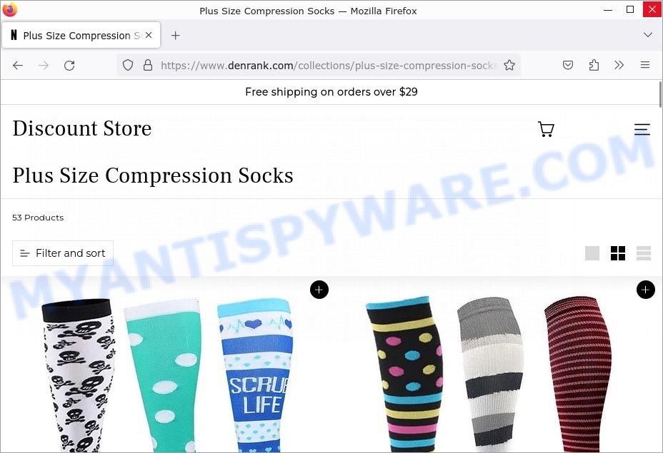Denrank.com Plus Size Compression Socks Scam