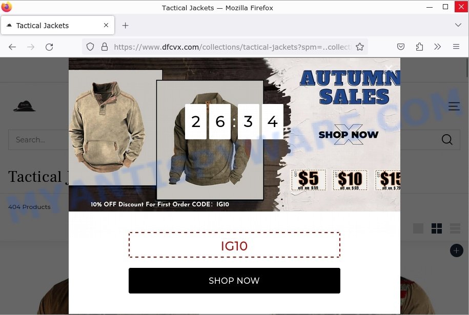 Dfcvx.com Tactical Jackets scam store