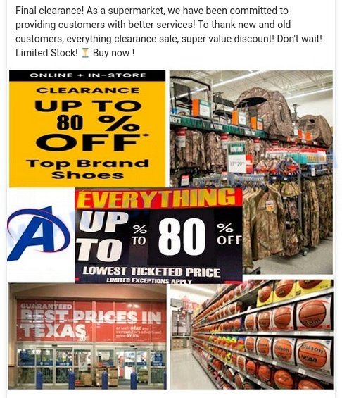 Discount Store Scam ads1