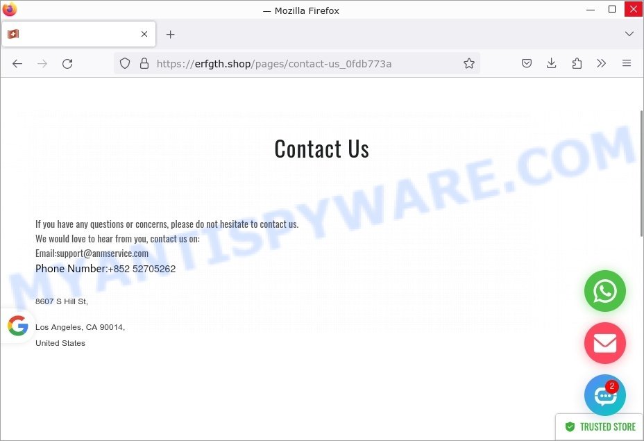 Erfgth.shop scam contacts