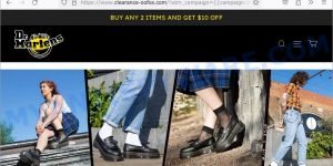 Fake Dr. Martens Clearance Scam store