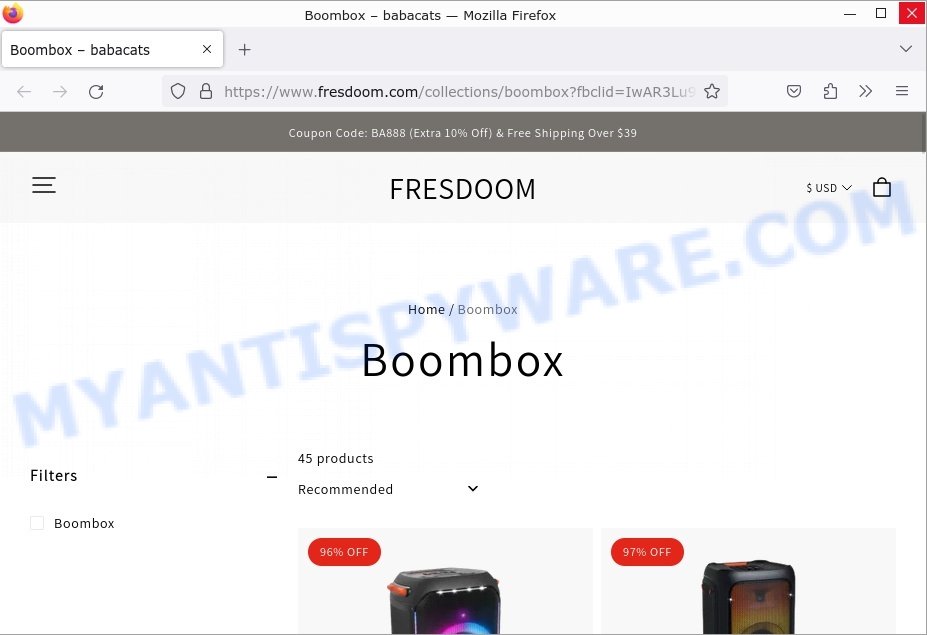 Fresdoom.com Scam store