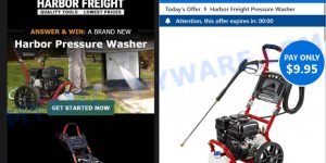 Harbor Freight Pressure Washer Giveaway Email scam