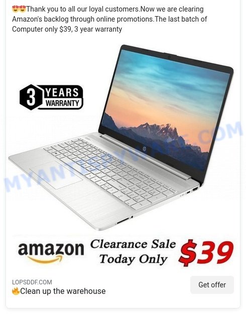 Lopsddf.com scam ads