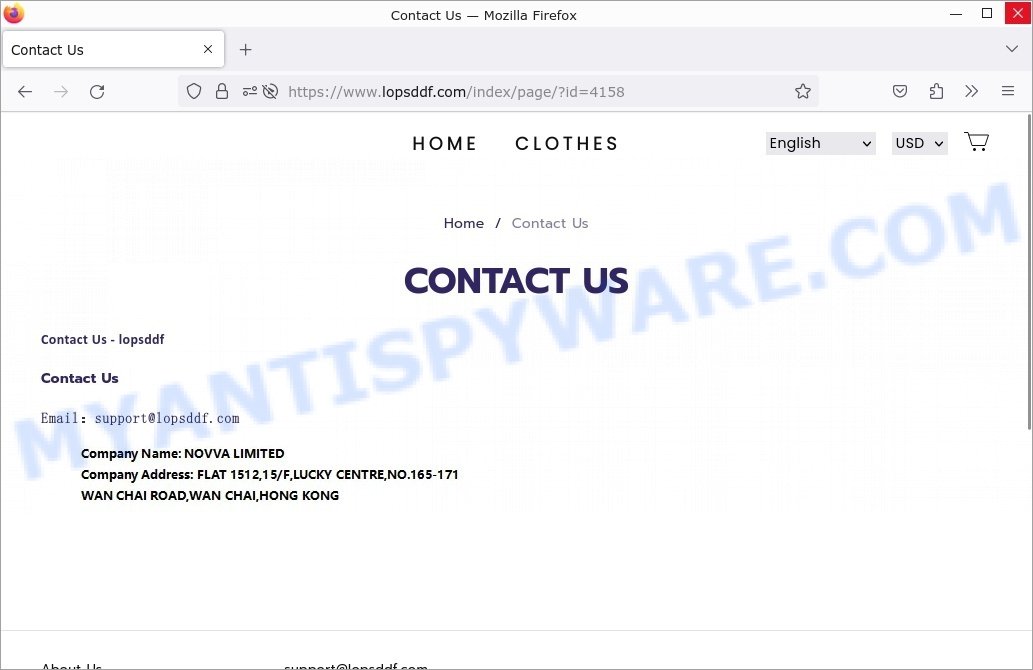 Lopsddf.com scam contacts