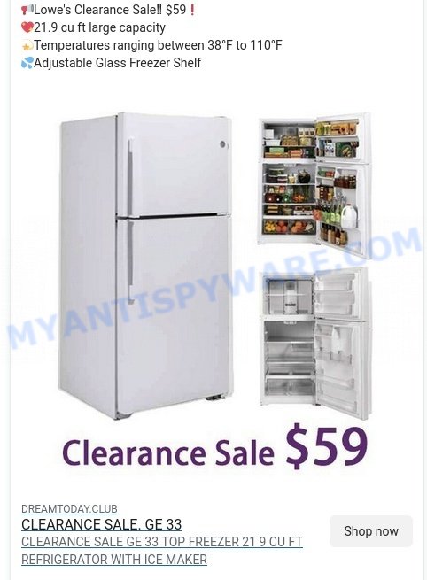 Lowe Clearance Sale Scam ads1