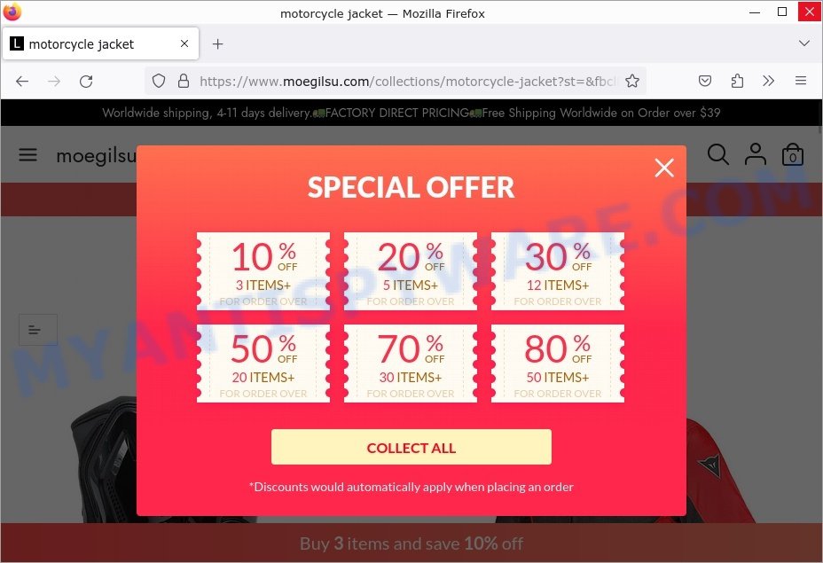 Moegilsu.com Scam store