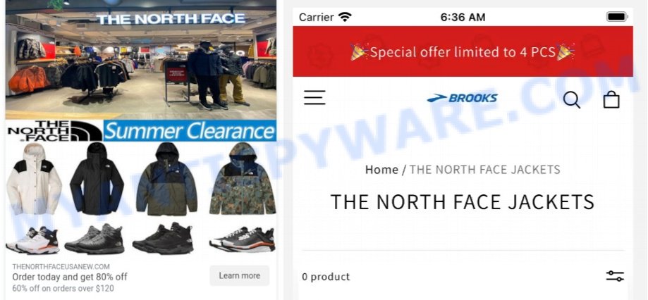 North Face Clearance Sale Scams