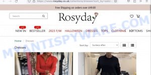 Rosyday.co.uk scam store