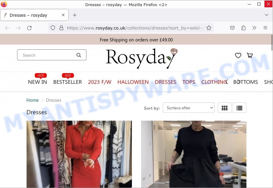 Rosyday.co.uk scam store