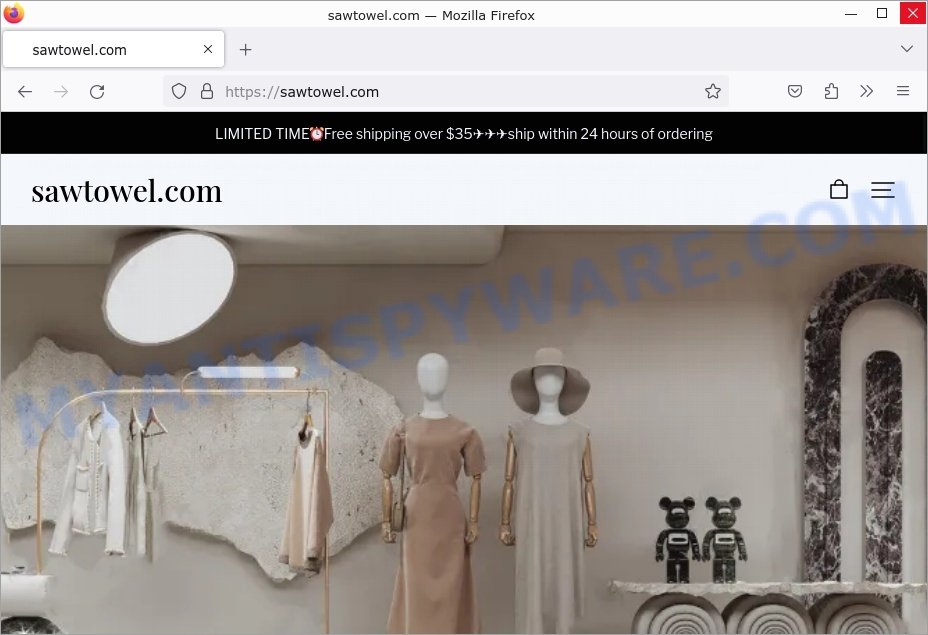Sawtowel.com scam store