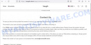 Service.contact24h.store scam contacts