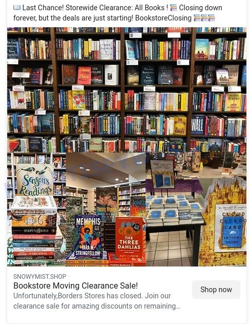 Snowymist.Shop scam ads