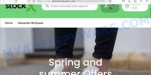 Stockxmcqueen.com Scam Store
