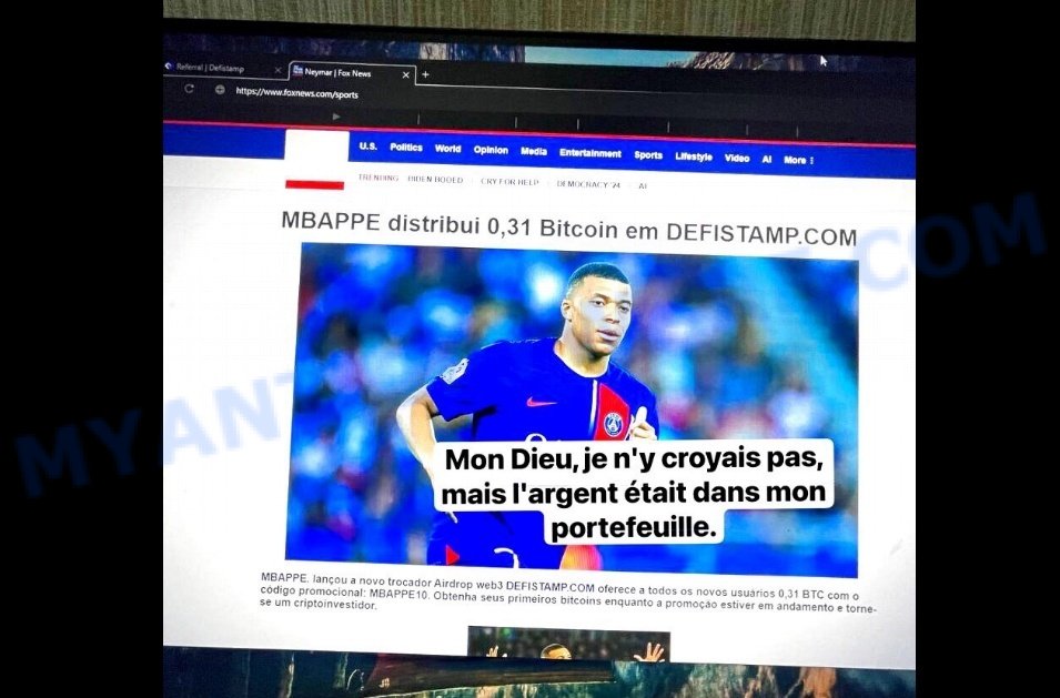 TikTok Mbappe crypto scam