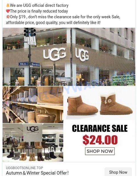 UGGBootsOnline.top UGG Online Sale ads