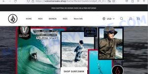 Volcomonsale.shop Scam store