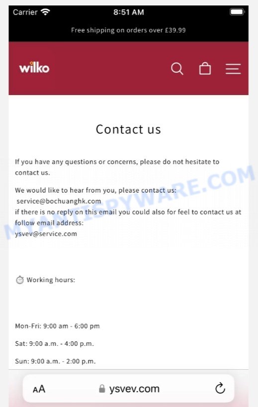 Wilko Discounts Scam Stores contacts