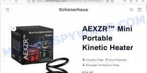 AEXZR Mini Portable Kinetic Heater Scam