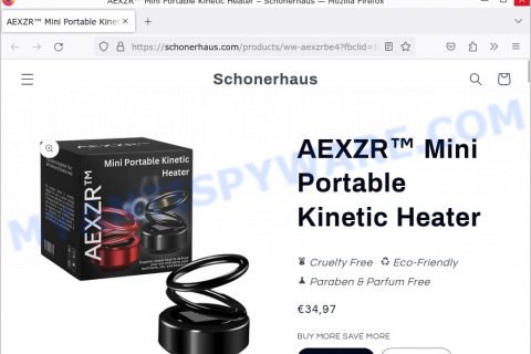 AEXZR Mini Portable Kinetic Heater Scam