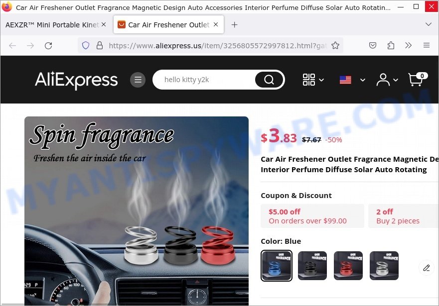 AEXZR Mini Portable Kinetic Heater Scam Car Air Freshener