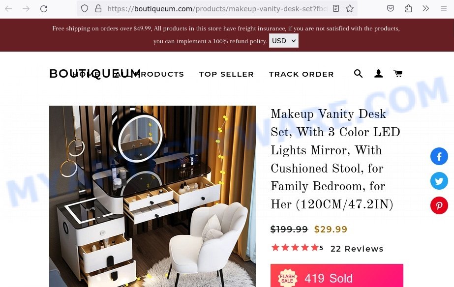 Boutiqueum.com scam