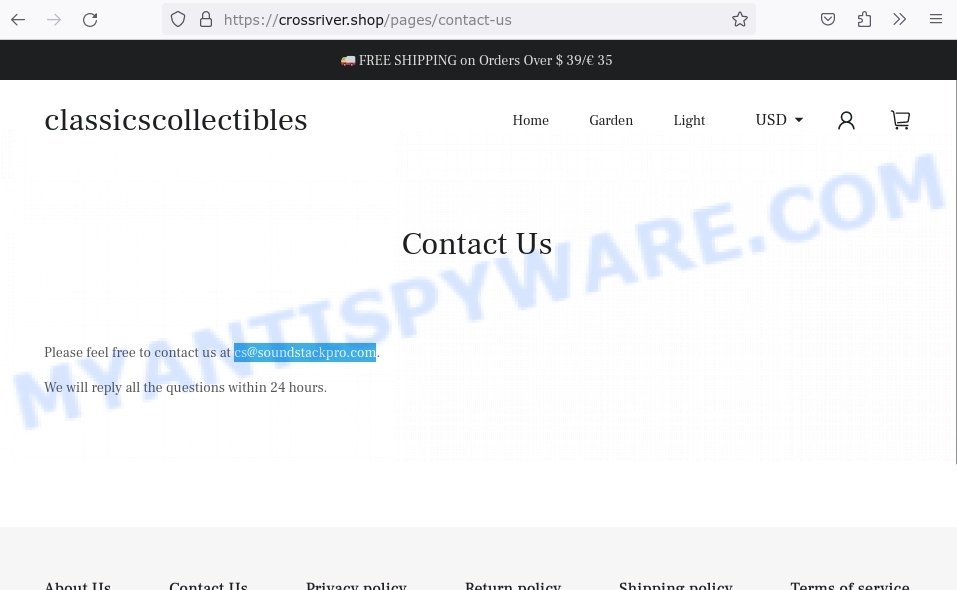 Crossriver.shop contacts