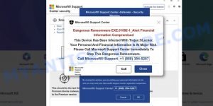 Dangerous Ransomware EXE.01092-1_Alert scam