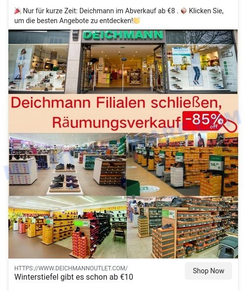 Deichmannoutlet.shop Deichmann Outlet ads