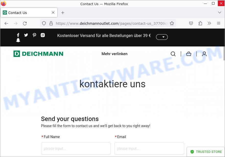 Deichmannoutlet.shop Deichmann Outlet contacts