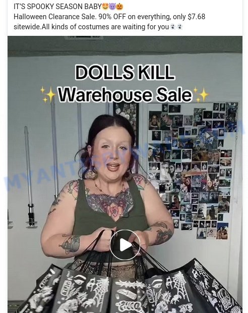 Dollsaler.com scam store ads
