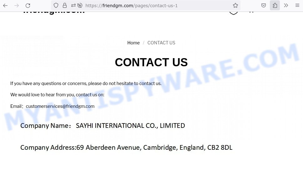 Friendgm.com contacts