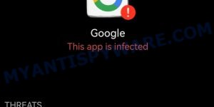 Google app infected alert