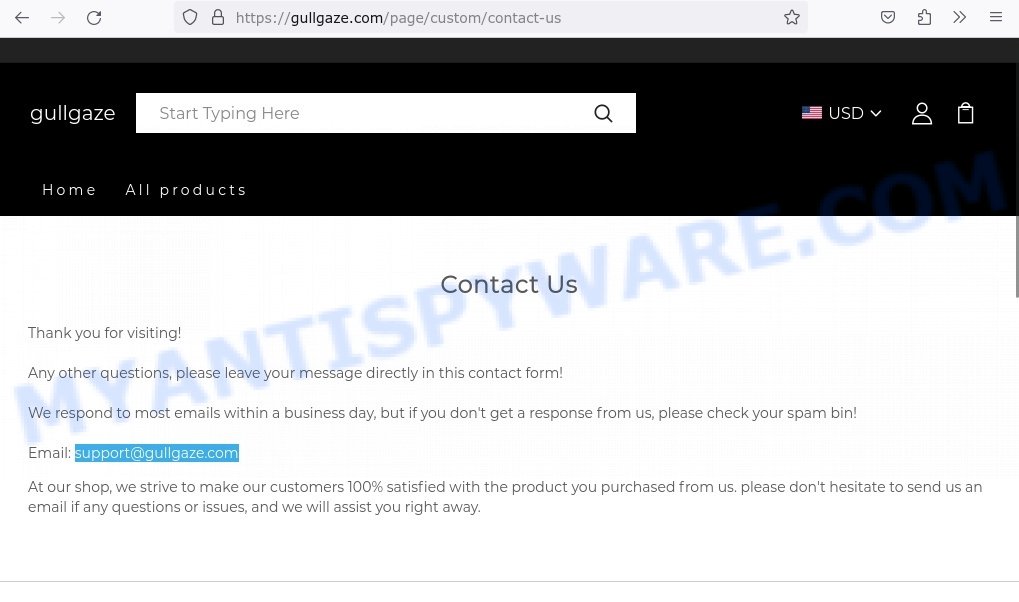 Gullgaze.com contacts
