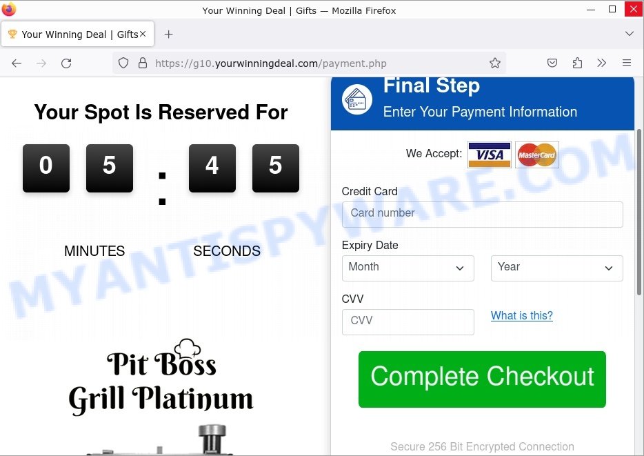 Guy Fieri Pit Boss Grill Giveaway Scam payment info
