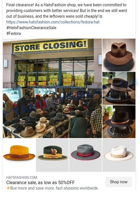 Hatsfashion.com ads